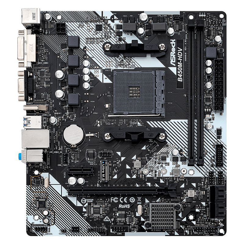 MB AR B450M-HDV S/V/L DDR4