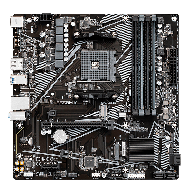 MB GB B550M K AM4 S/V/L DDR4