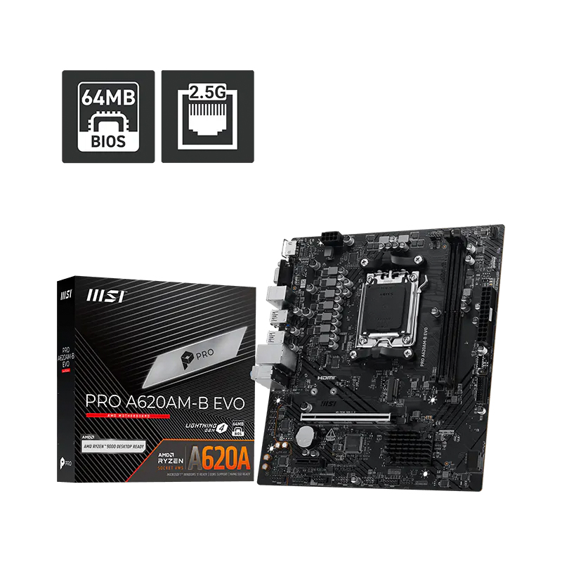 MB MS PRO A620AM-B EVO SVL DR5