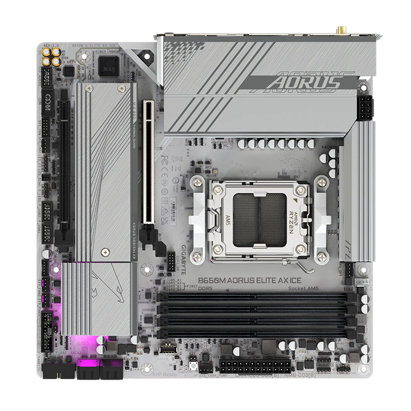 MB GB B650M A ELITE AX ICE DR5