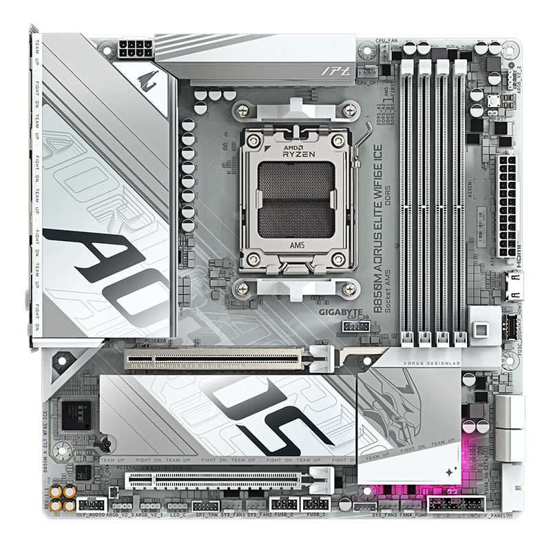 MB GB B850M A ELT WF6E ICE DR5