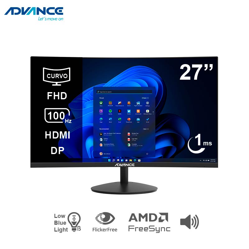 MON ADV 27' FHD 100HZ 1MS CVO
