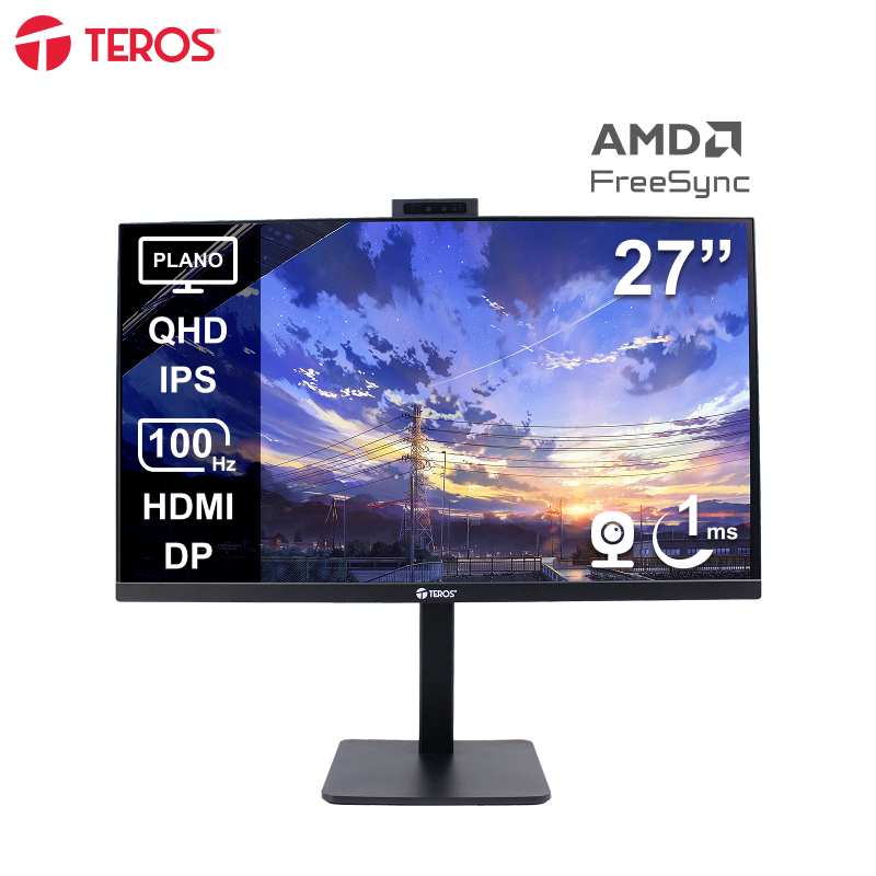 MON TE 27 QHD 100HZ 1MS CAM/MI