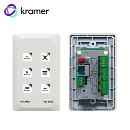TECLADO NUMERICO KRAMER RC-43SL DE CONTROL POR ETHERNET 6 BOTONES