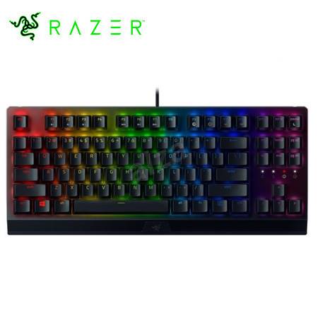 TECLADO RAZER BLACKWIDOW V3 TKL MECHANICAL SWITCH YELLOW US CHROMA BLACK