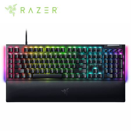 TECLADO RAZER BLACKWIDOW V4 MECHANICAL USB-C SWITCH GREEN HYPERPOLLING 8,000HZ US 2 ZONAS CHROMA BLACK