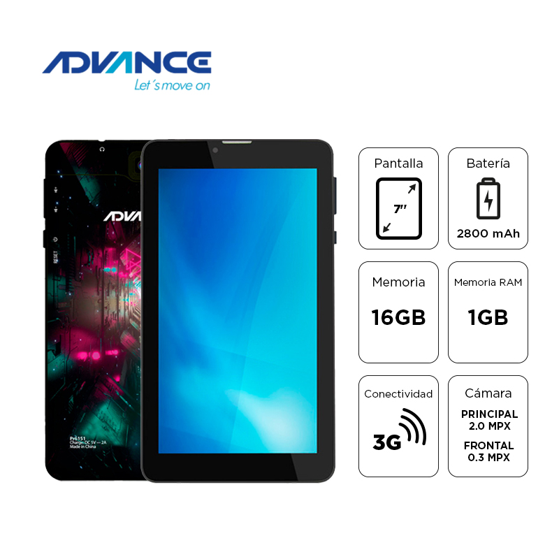 TB 7\'' IPS SC 1GB 16GB 3G D3