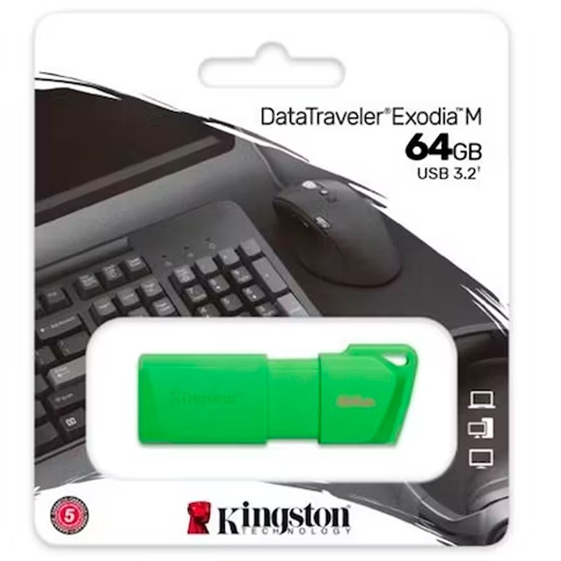 USB DTXM 64GB NEON GREEN