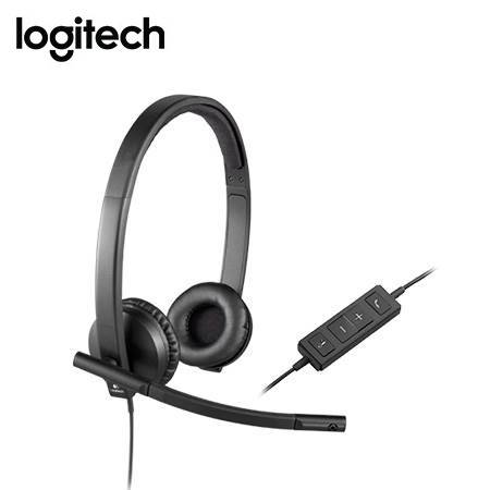 AUDIFONO C/MICROF. LOGITECH B2B H570E USB STEREO UC VERSION BLACK
