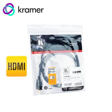 CABLE HDMI KRAMER C-HM/HM-3 DE ALTA VELOCIDAD (MALE-MALE) 3FT - 0.9M
