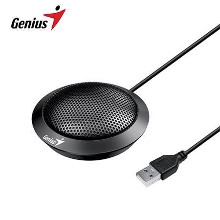 MICROFONO GENIUS MIC-100U P/VIDEO CONFERENCIA USB BLACK