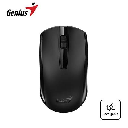 MOUSE GENIUS RECARGABLE WIRELESS ECO-8100 BLUEEYE BLACK