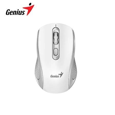 MOUSE GENIUS WIRELESS NX-8025S AI COPILOT 4-BOT SILENT ERGONOMICO WHITE+GREY