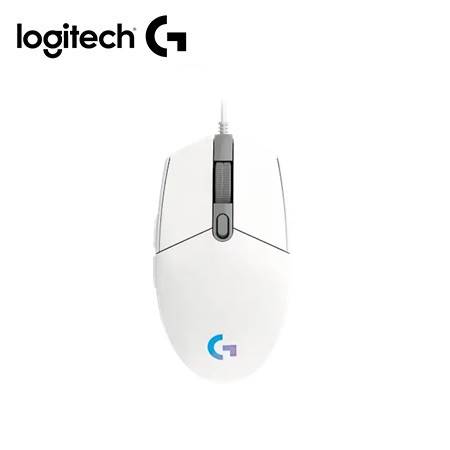 MOUSE LOGITECH G203 LIGHTSYNC OPTICAL 8000 DPI RGB WHITE