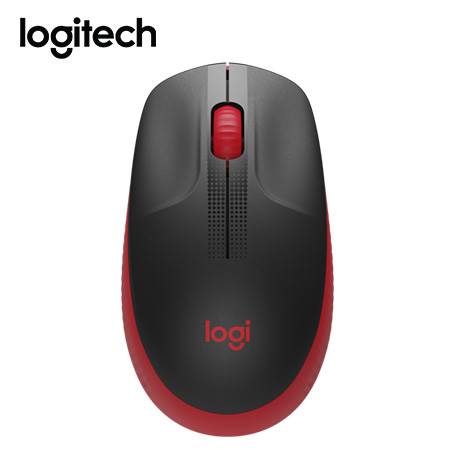 MOUSE LOGITECH M190 WIRELESS FULL-SIZE RED