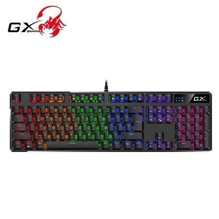 TECLADO GENIUS GX SCORPION K12 GAMING RGB LED MECHANICAL USB AI BROWN SWITCH BLACK