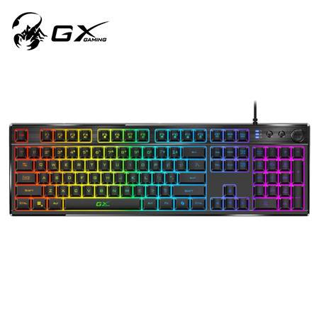 TECLADO GENIUS GX SCORPION K7 AI COPILOT GAMING RGB 19 TECLAS ANTI-GHOSTING MACRO USB SP BLACK