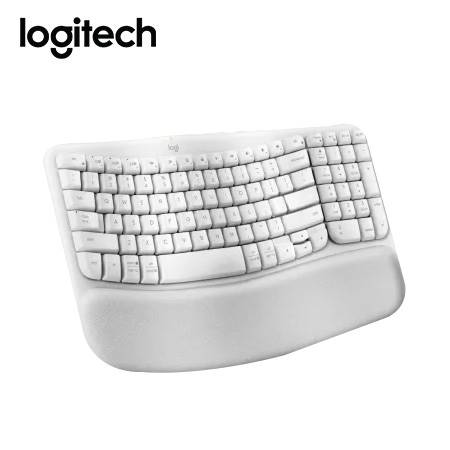 TECLADO LOGITECH ERGO WAVE WIRELESS BOLT/ BT/ SP WHITE