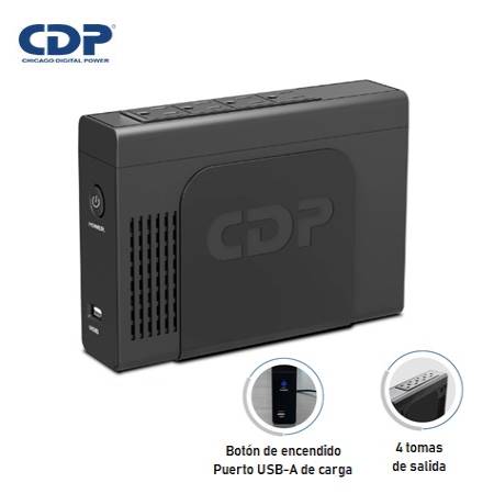 UPS CDP INTERACTIVO PORTATIL LI-504I 500VA/250W/4SALIDAS/BATERIA LITIO
