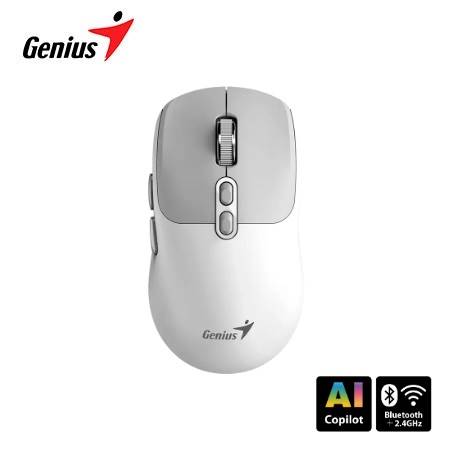 MOUSE GENIUS DUAL WIRELESS/BT NX-8080S BT AI COPILOT 7-BOT SILENT WHITE