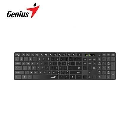 TECLADO GENIUS DUAL WIRELESS/BT SLIMSTAR 7250BT AI COPILOT MULTIMEDIA SP BLACK