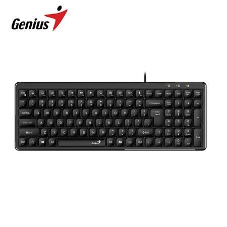 TECLADO GENIUS LUXEMATE 120 AI COPILOT USB MULTIMEDIA/EDICIÓN SP BLACK