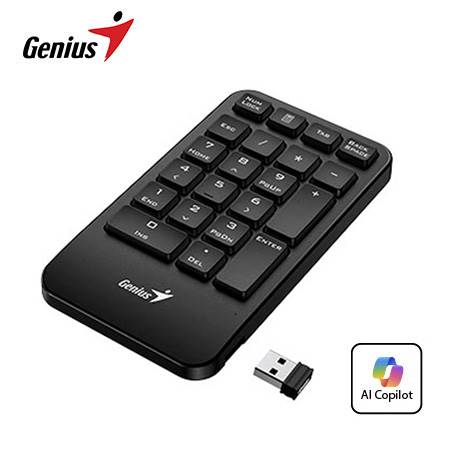 TECLADO NUMERICO GENIUS NUMPAD 1000 AI COPILOT WIRELESS SILENT BLACK