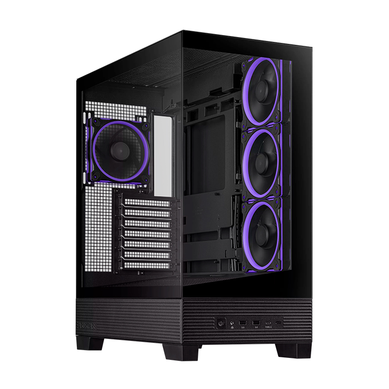 CS AS A31 PLUS ATX BLACK ARGB