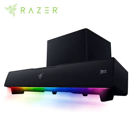 PARLANTE RAZER LEVIATHAN V2 SOUND BAR + BAJO 65W BT/USB THX CHROMA 220V BLACK