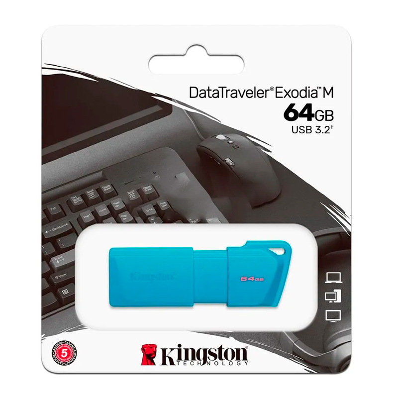 USB DTXM 64GB NEON BLUE