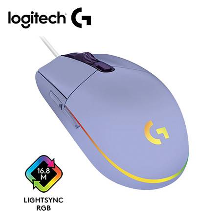 MOUSE LOGITECH G203 LIGHTSYNC OPTICAL 8000 DPI RGB LILA