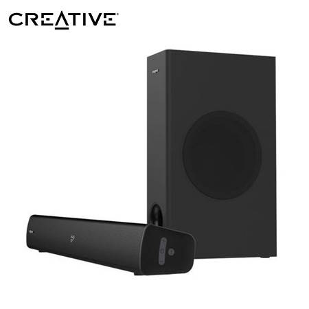 PARLANTE CREATIVE SOUND BAR STAGE V2 2.1 80W/160W BT/USB/3.5MM/TV ARC/OPTICO SB SURROUND 220V BLACK