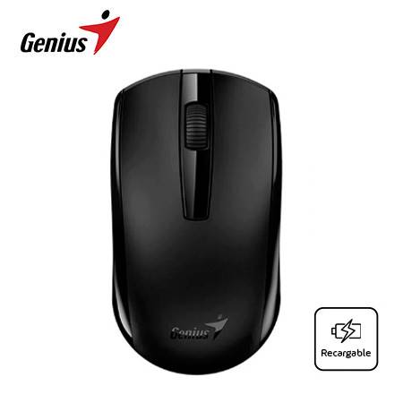 MOUSE GENIUS ECO-8100 RECARGABLE WIRELESS BLUEEYE BLACK