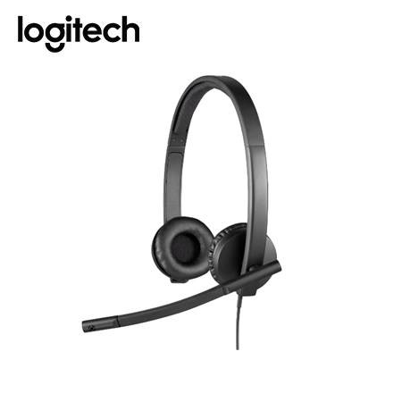 Audífonos con Micrófono Logitech B2B H570E USB Stereo Teams Version Negro