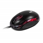 Xtech - Mouse - Wired - USB - Negro - 3D Optical