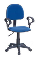 Silla para Computador - con Apoyabrazos - Color Azul