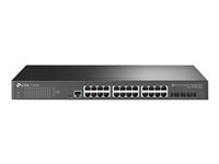 Tp-link Jetstream TL-SG3428X - V1 - Conmutador - Gestionado - 24 X 10 · 100 · 1000 + 4 X 10 Gigabit Sfp+ - Montaje en Rack